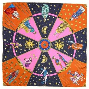 NWT ECHO DESIGN Special Edition In the Cards 100% Silk Scarf